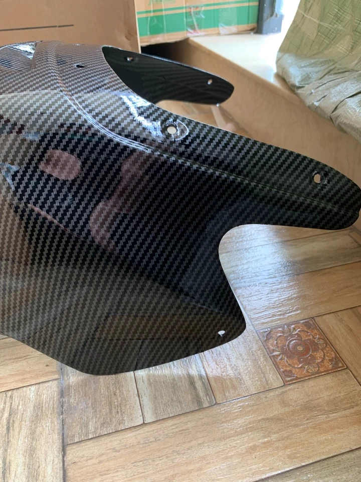 Carenado de faros de nariz superior delanteros de fibra de carbono para KAWASAKI ZRX1100 ZRX1200 Foto 3 de 4