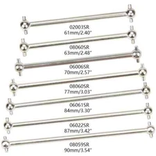 2/4P Drive Shaft Dogbone Overall Length 61/63/70/77/84/87/89.5/100mm for RC Car