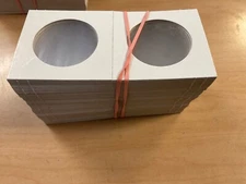 100)  2.5 x 2.5 Silver Eagle Dollar Crown Mylar Coin Holders Flips