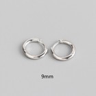 925 Sterling Silver Solid Classic Hoop Ring Huggie Earrings Sleeper Ear Piercing