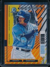 WANDER FRANCO 2021 Bowman Chrome Ascensions ORANGE REFRACTOR /25 Rookie Card RC