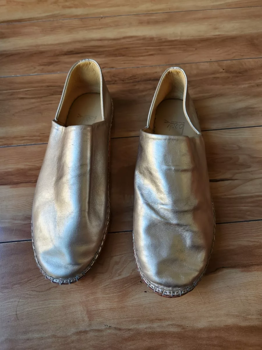 Beek by Two Birds PUFFIN Bootie Gold Slip On Low Boot US 6