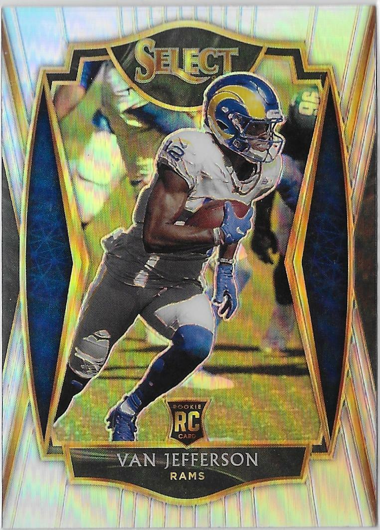 2020 Panini Select VAN JEFFERSON RC PREMIER LEVEL SILVER PRIZM #171 RAMS