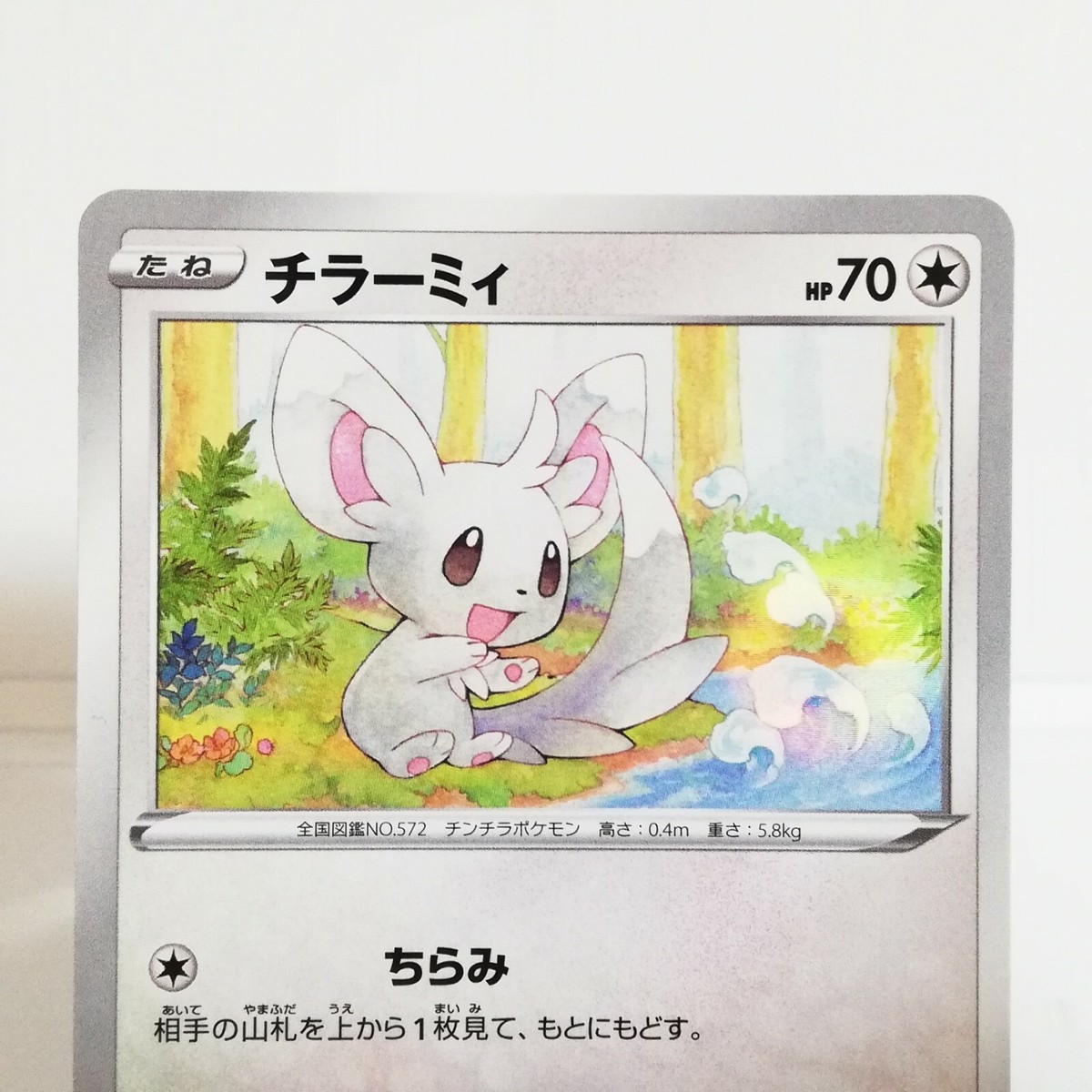 Minccino Pokémon card HP70 No.142/190 2020 Year Nintendo Japan