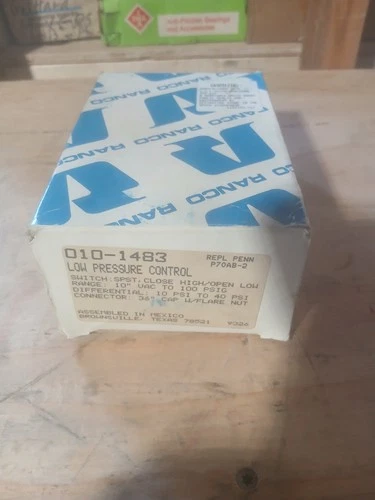 New Ranco Low Pressure Control 010-1483-070, 010-1483