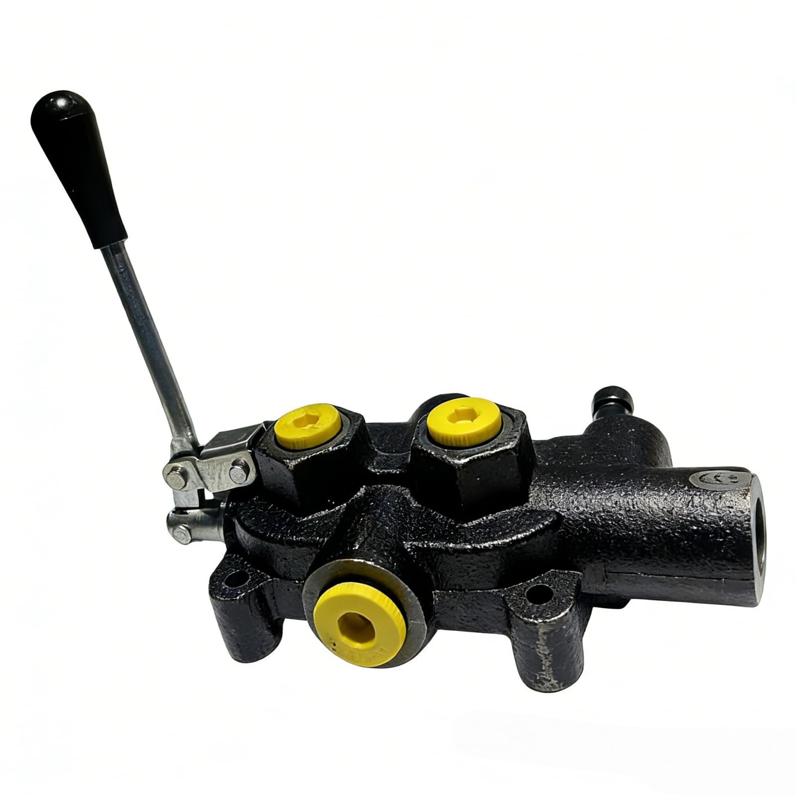 Hydraulic Log Splitter Directional Control Valve, 25 1/2" Work Ports, Black
