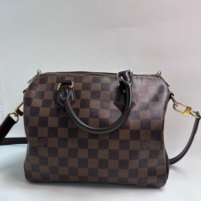 Louis Vuitton Speedy Bandoulière 25 Damier Ebene Canvas Crossbody Bag Pre-owned