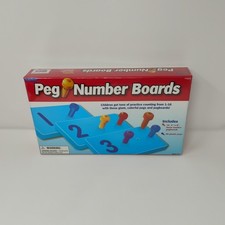 Lakeshore Peg Number Boards Counting Math Learning Set Pegboards Sealed New