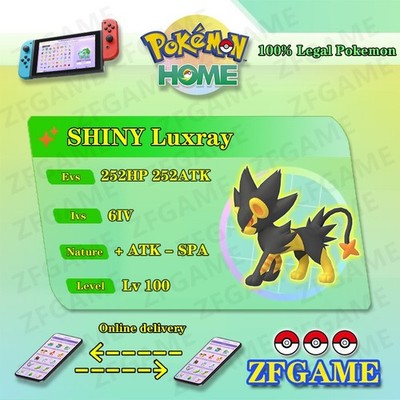  6IV SHINY Luxray + EVS  POKEMON HOME Champions Online delivery 