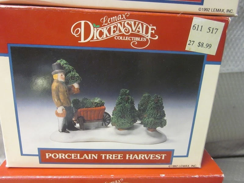 Лот из 3 винтажных фарфоровых фигурок 1992 Lemax Christmas Village Dickensvale - Изображение 3 из 4