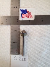 1 NEW FALCON / SGS 1/4" SHANK CARBIDE BURR SK-5 SINGLE CUT 90° ANGLE (G235)