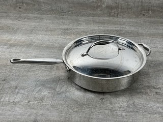 Kirkland Signature Professional 5.5 Qt Sauté Pan Stainless Steel Made In Italy
