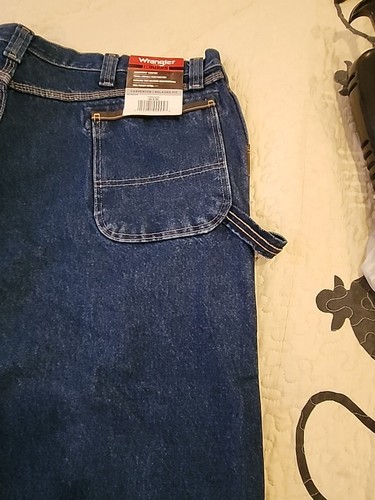 WRANGLER MEN'S RIGGS WORKWEAR CARPENTER RELAXED FIT JEANS PANTS 44x30 NWT - Picture 6 of 7