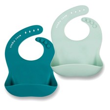 Trendy and Safe Silicone Baby Bibs with Food Catcher - Ideal for Gift Registry