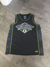 Camiseta sin mangas rara de colección Metal Mulisha Jersey negra Workdwide Domination logo L