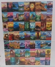 New National Park Illustration Puzzle 1000 Piece Allajig Jigsaw 27X20"