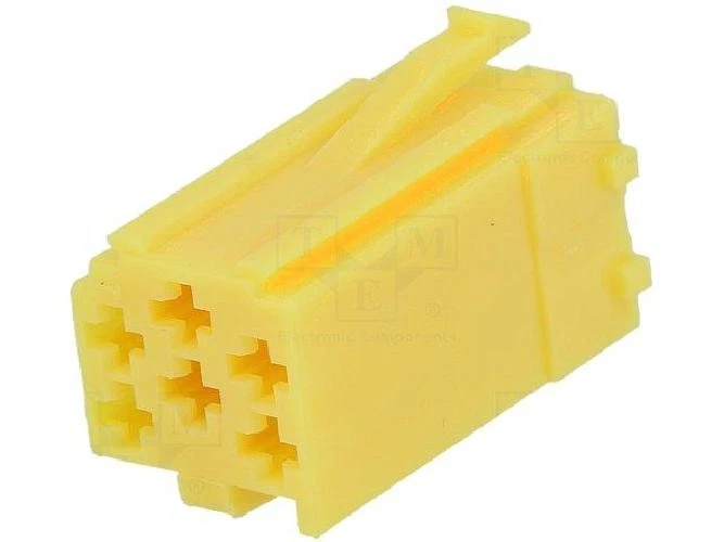 Fiche nue male mini ISO 6PIN jaune - Photo 1/1