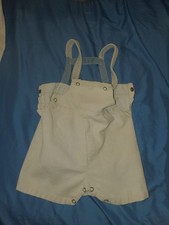 Vintage Kids Coverall Shorts Bib Style "Foot n all"