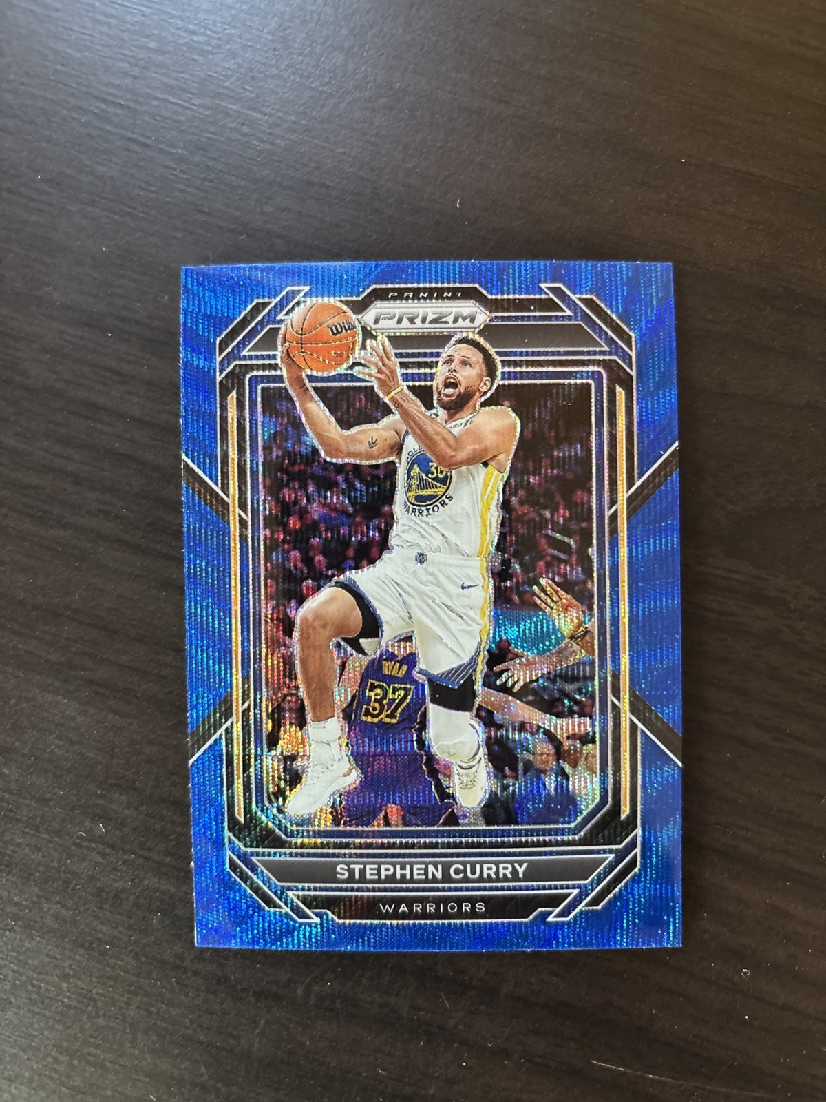 Stephen Curry 2022-23 Prizm Tmall Blue Wave SP #101 Golden State Warriors MVP