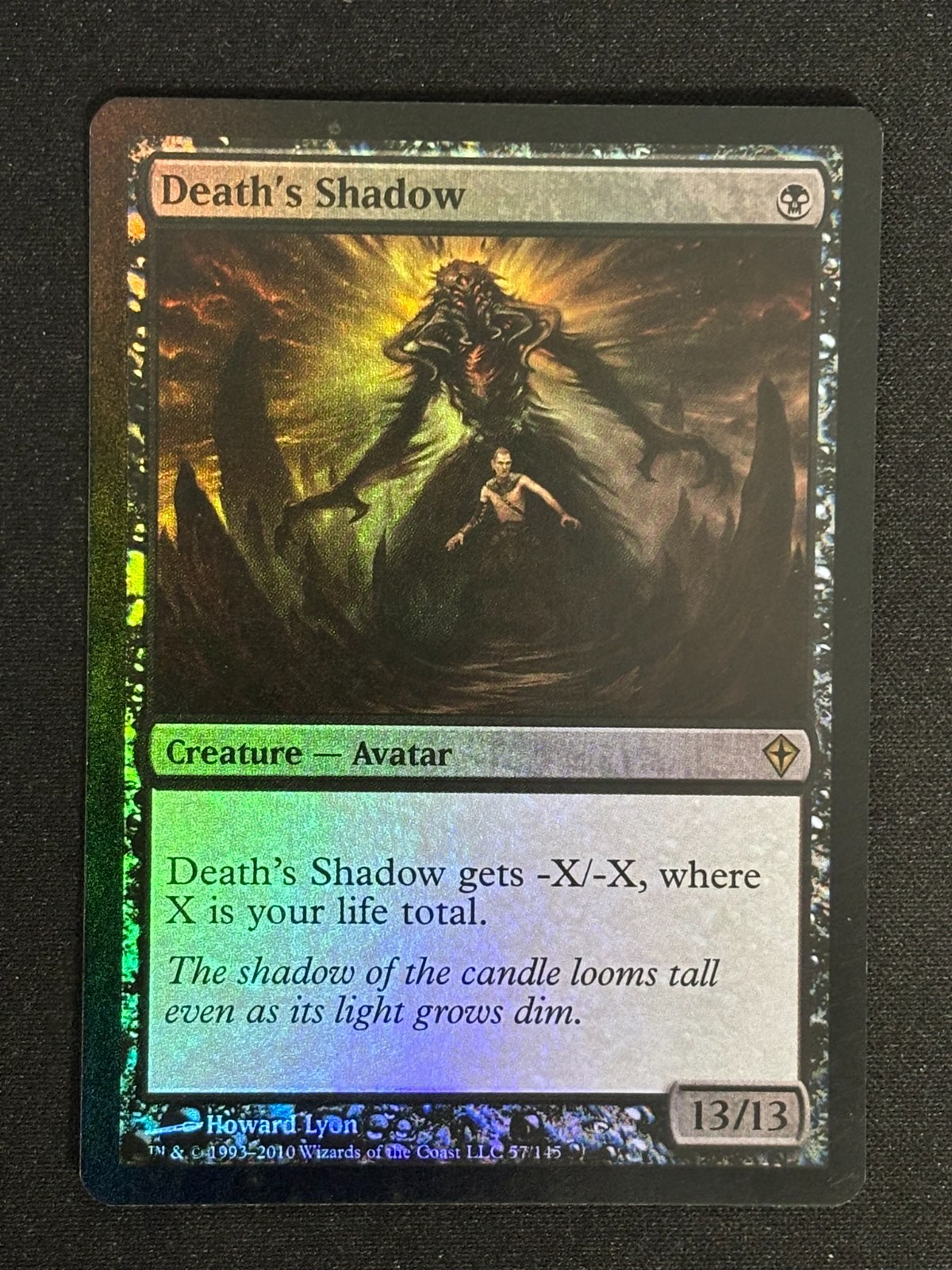 1x MTG Death's Shadow (Foil) - Worldwake (WWK) #57 - Magic the Gathering
