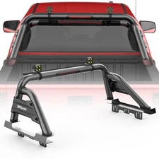 Black Steel Sport Bar Truck Bed Chase Rack Roll Bar For 2004-2024 Nissan Titan