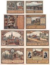 Roda bei Ilmenau 20 - 50 Pfennig 4 Pieces Notgeld Set, 1921, Mehl #1128.1, UNC