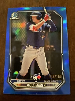 Topps 2025 Bowman Chrome Prospects Jojo Parker Blue Jays BCP-147 Blue /150