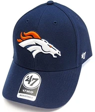 Denver Broncos NFL '47 MVP Navy Blue Structured Hat Cap Adult Men's Adjustable