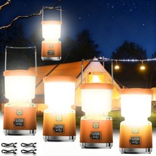 4x Portable LED Camping Lantern Light USB Rechargeable Lamp 1000LM Super Bright