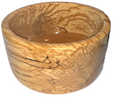 SIGNED ARTISAN SPALDED MAPLE ARTISAN TURNED WOOD BOWL