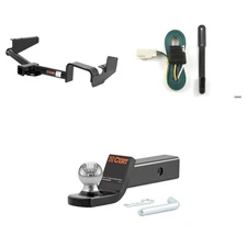 CURT Trailer Hitch Package 2in Receiver, Wiring Harness, 45134 Ball Mount #13534