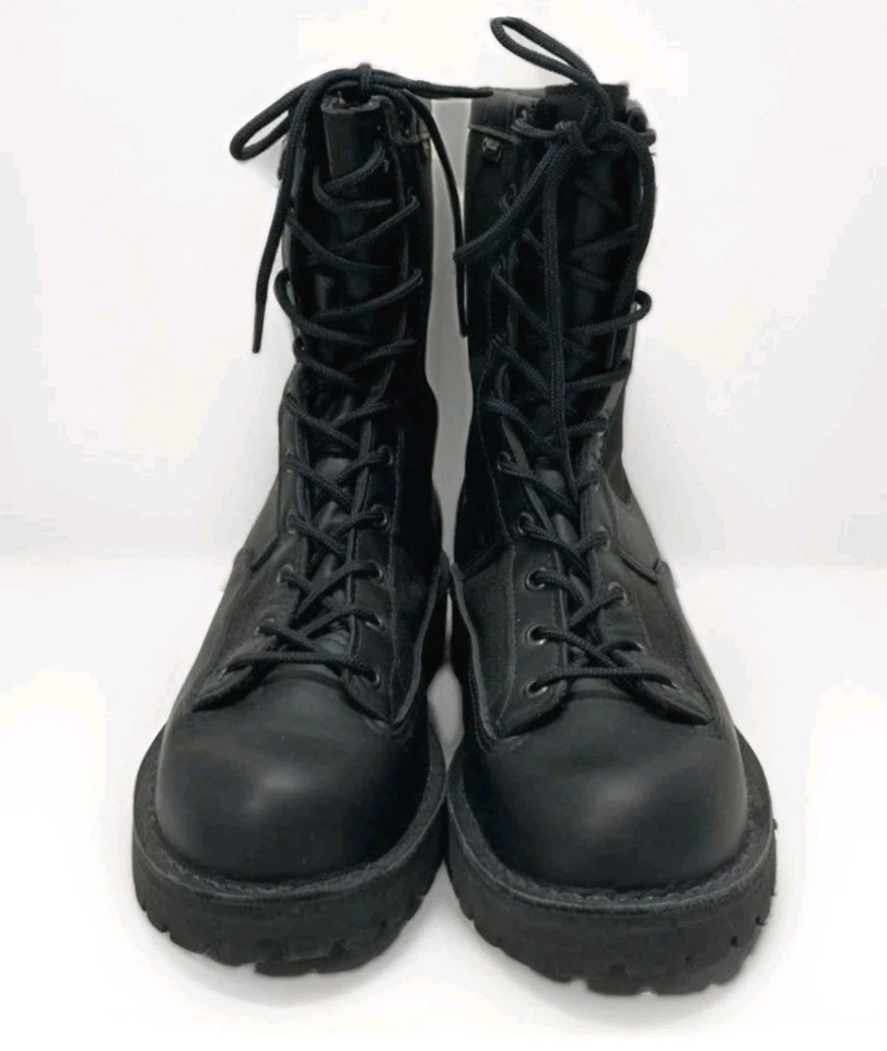 Botas de trabajo impermeables Danner 10.5 Acadia 8" de cuero negro para hombre 21210 Foto 2 de 4