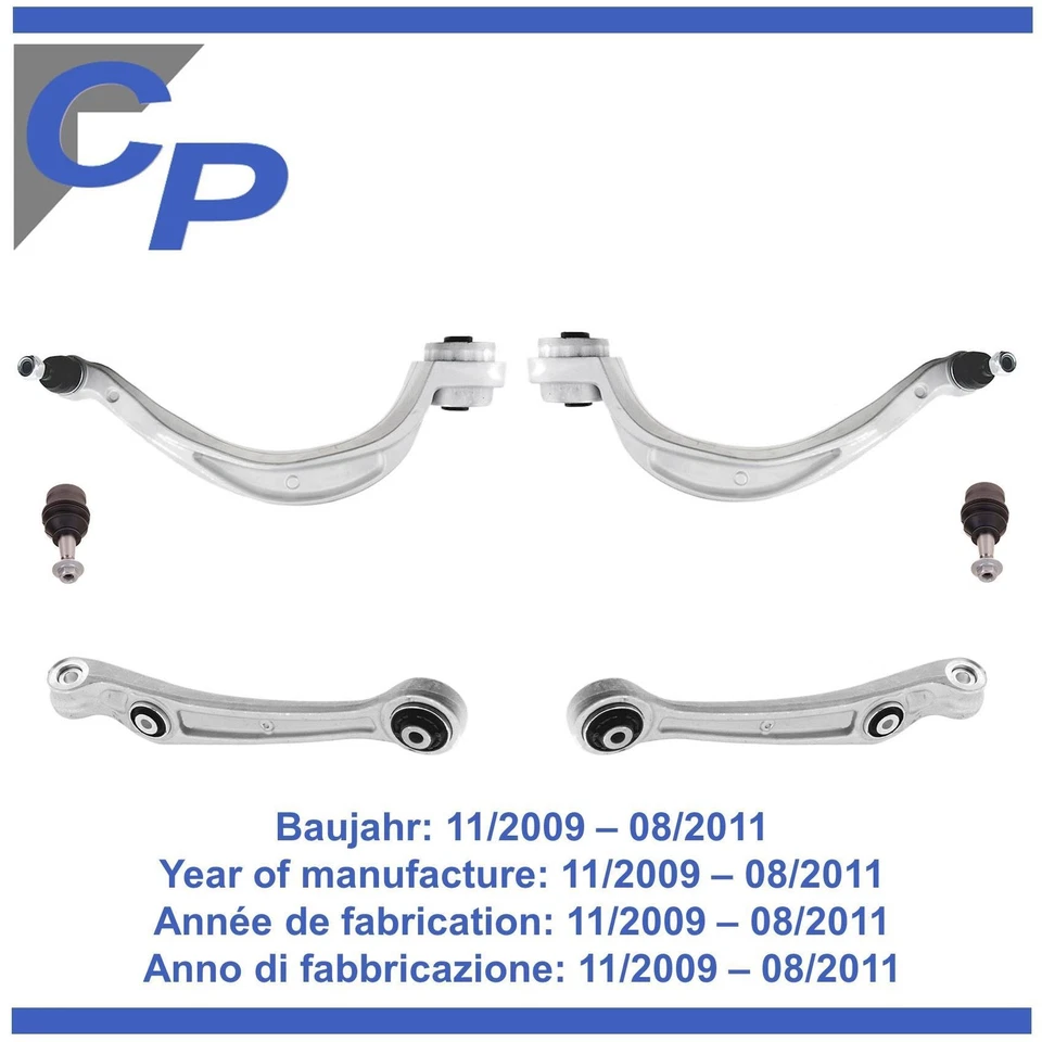 4 Querlenker vorne für Audi A4 8K 2 Traggelenk links rechts 11/2009 bis 08/2011