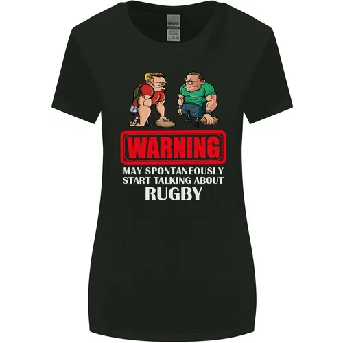 Can Start Talking About Rugby Player Fun Women Wide Cut T-Shirt-
