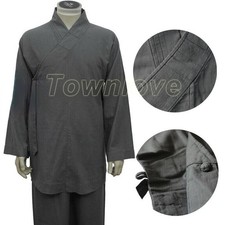 Buddhist Shaolin Monk Robe Complete Set Daily Kung Fu Suit Meditation Uniforms