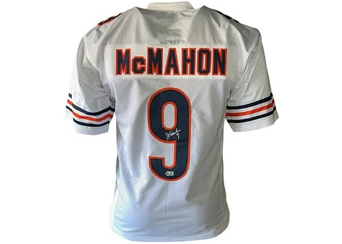 Jim McMahon Autographed Chicago Football Jersey White Beckett