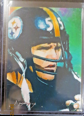 Jon Kolb #4 Art Card Limited 20/50 Edward Vela Signed (Pittsburgh Steelers)