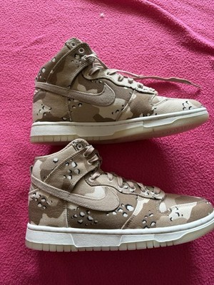 Nike Dunk High Camouflage Desert Camo Beige Braun Weiß Unisex Sneaker 