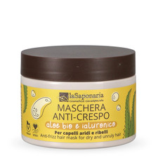 La Saponaria Masque Cheveux Anti-Frisottis Aloe Bio Et Acide Hyaluronique 200ml