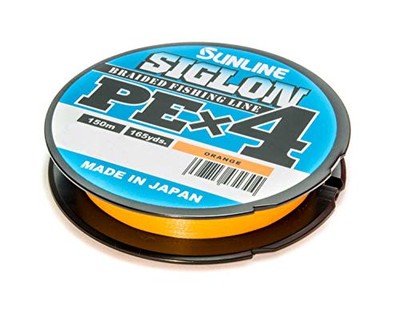 Sunline Siglon Braided Fishing Line X4 150M PE 3.5 25lb Orange 1342NEW