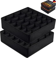 Aufbewahrungsboxen FüR Socken Und UnterwäSche, 2 StüCk 24 Zellen Faltbare Boxen