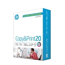 HP Copy & Print20, 20lb, 8.5 x 11, White, 1 Ream (750 sheets)