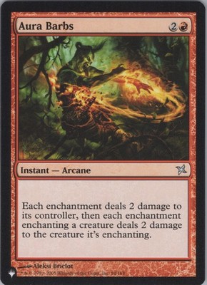 MTG Normal Aura Barbs U The List Reprints 94/165 NM