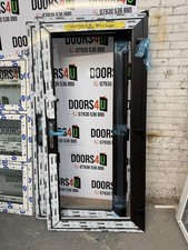 Brand New  Black Upvc Outward Opening Door 995 X 2080Mm Complete With Glass £399