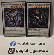 YUGIOH BEELZE AND BEELZEUS OF THE DIABOLIC DRAGONS COMMON LIGHT PLAYED LEHD 