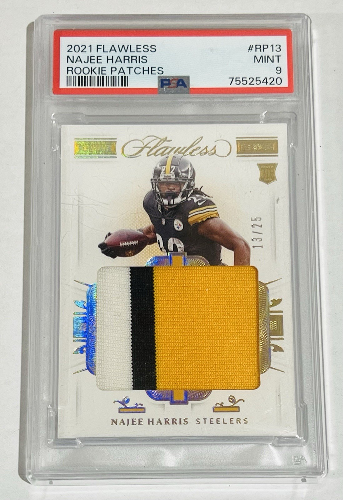 Najee Harris Panini Flawless Rookie Patches #RP13 Base