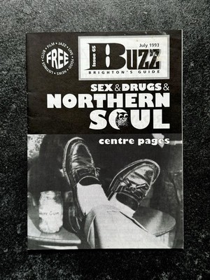 Vintage BUZZ Fanzine 1993 Magazine BRIGHTON NORTHERN SOUL Music Lambretta MODS
