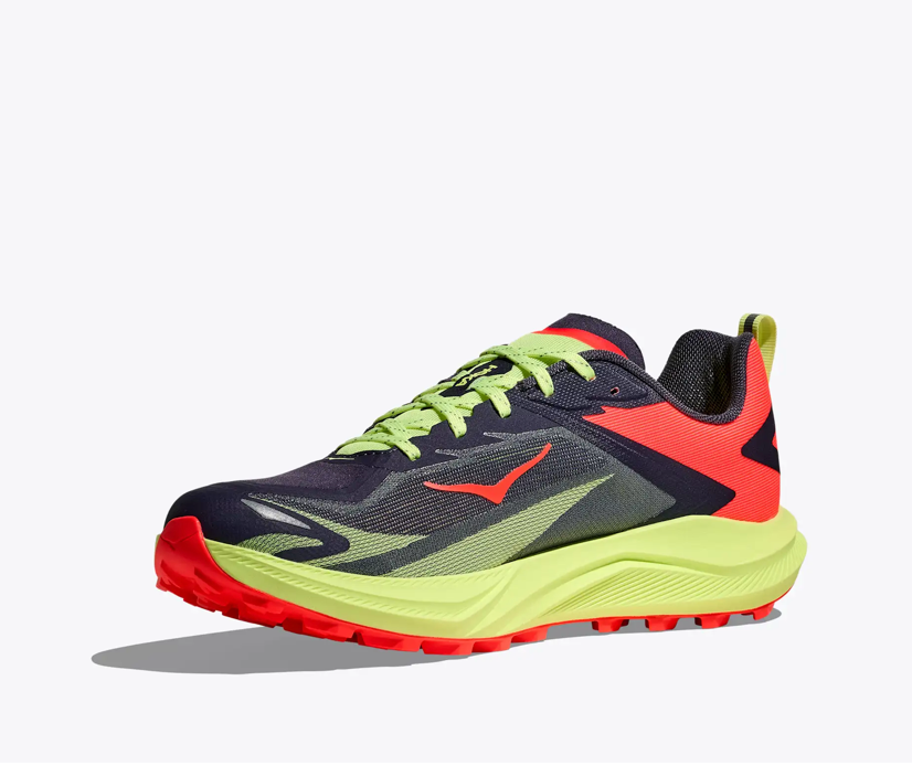 HOKA Zinal 3 Trail Running Shoes Squid Ink Neon Yuzu Men display picture 1