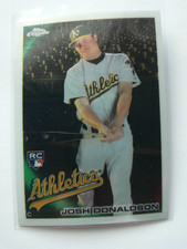 2010 Topps Chrome #191,JOSH DONALDSON OAKLAND A'S ROOKIE CARD. rookie card picture