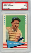 1961 Fleer Ernie Lombardi #55 PSA 9 P1469